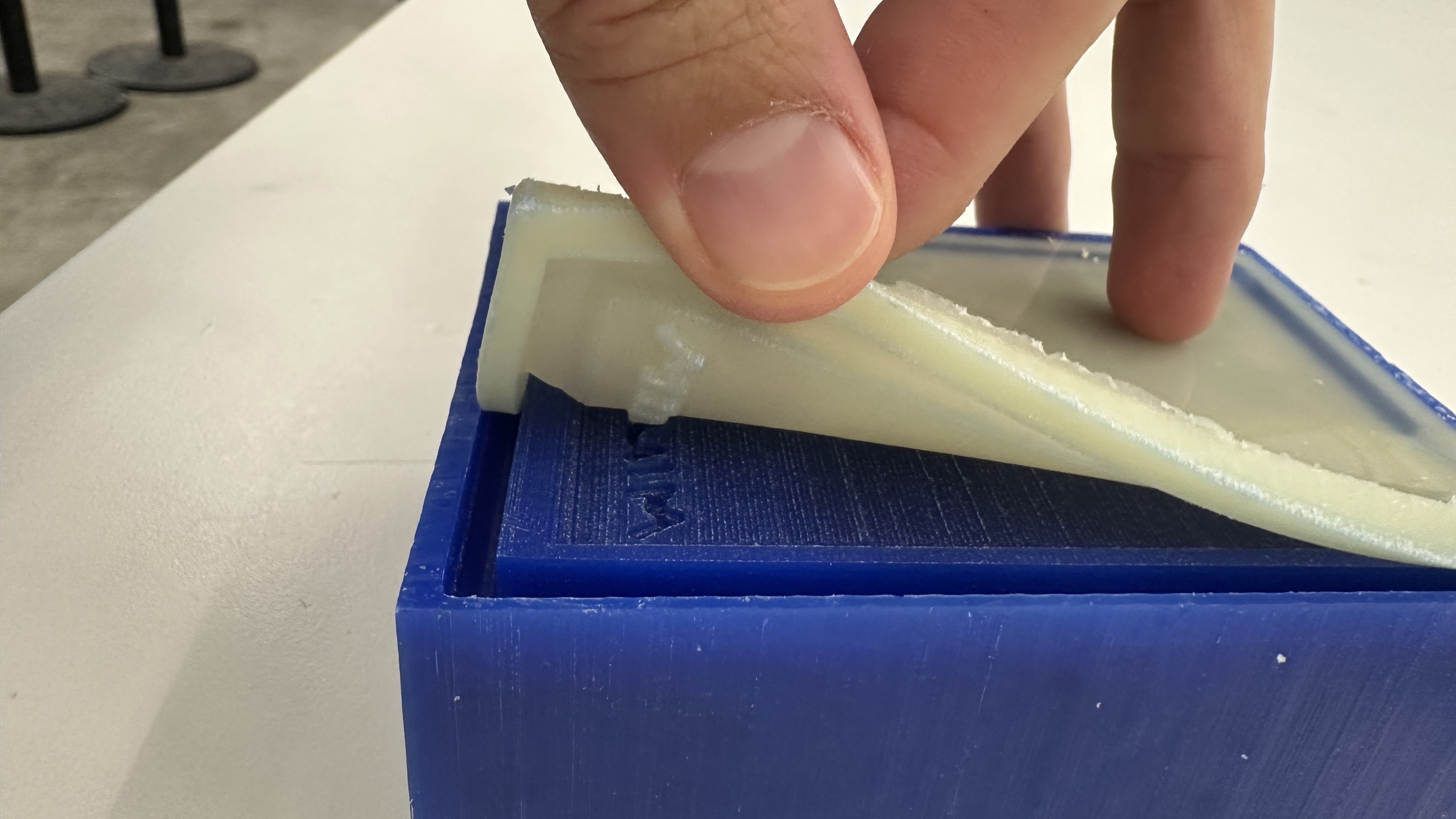 peeling off the silicone